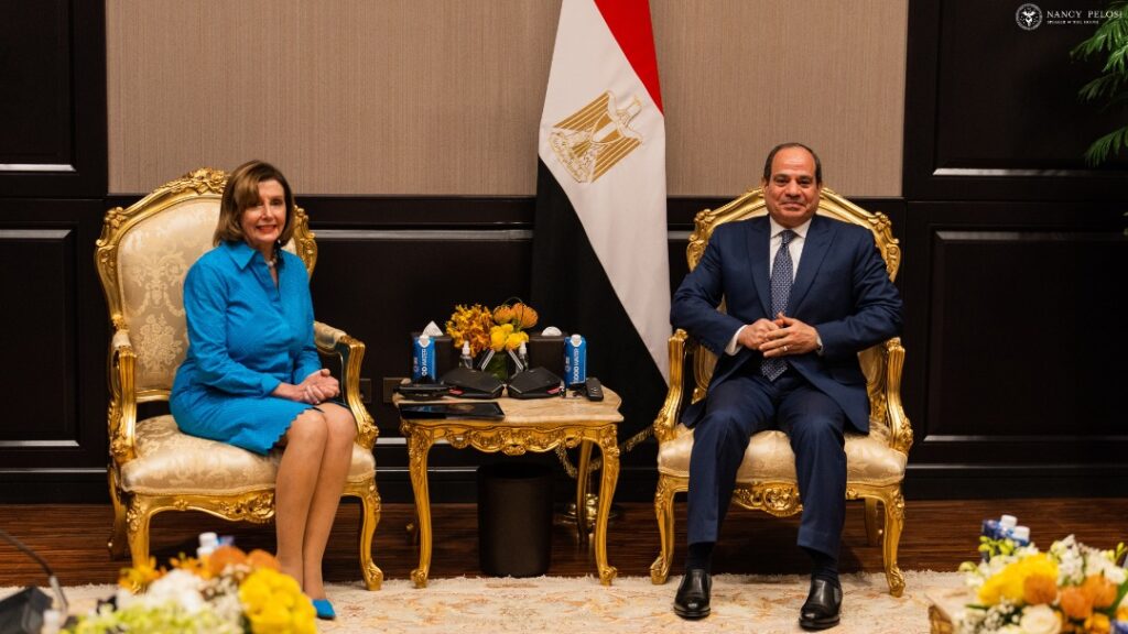 ماذا اقترح السيسي على رئيسة البرلمان الأمريكي لحل الأزمة في ليبيا؟