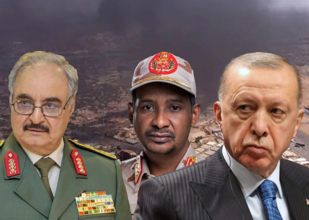 أردوغان يتخوف من سيطرة حمديتي المتحالف مع حفتر والروس إلى الحكم في السودان
